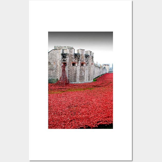 Tower of London Red Poppy Poppies Wall Art by AndyEvansPhotos